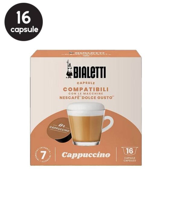 16 Capsule Bialetti Cappuccino - Compatibile Dolce Gusto