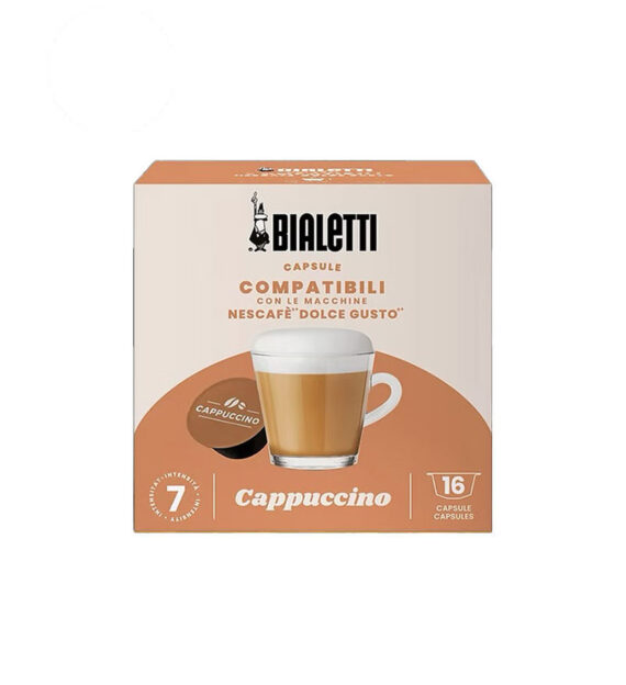 16 Capsule Bialetti Cappuccino - Compatibile Dolce Gusto