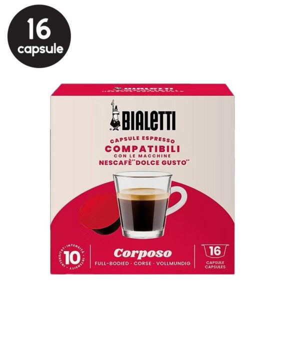 16 Capsule Bialetti Corposo - Compatibile Dolce Gusto