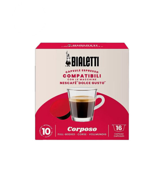 16 Capsule Bialetti Corposo - Compatibile Dolce Gusto