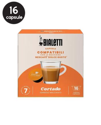 16 Capsule Bialetti Cortado - Compatibile Dolce Gusto