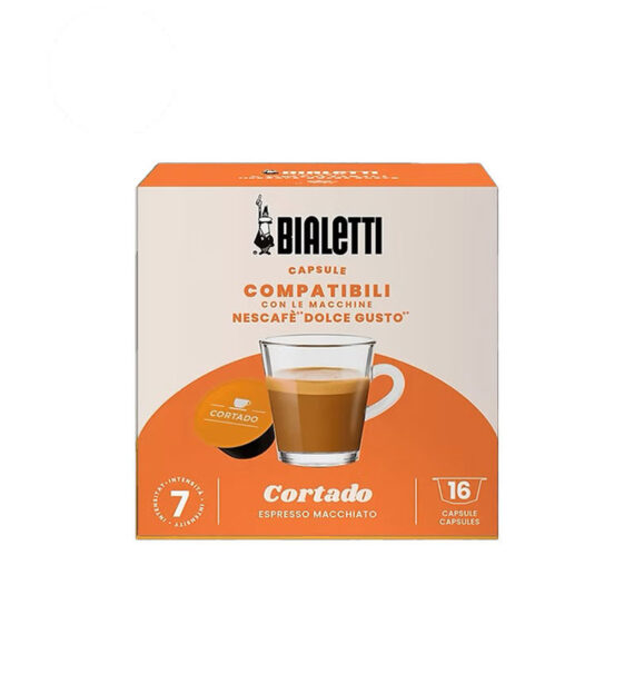 16 Capsule Bialetti Cortado - Compatibile Dolce Gusto