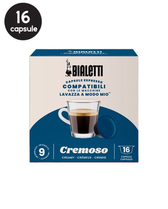 16 Capsule Bialetti Cremoso- Compatibile Dolce Gusto