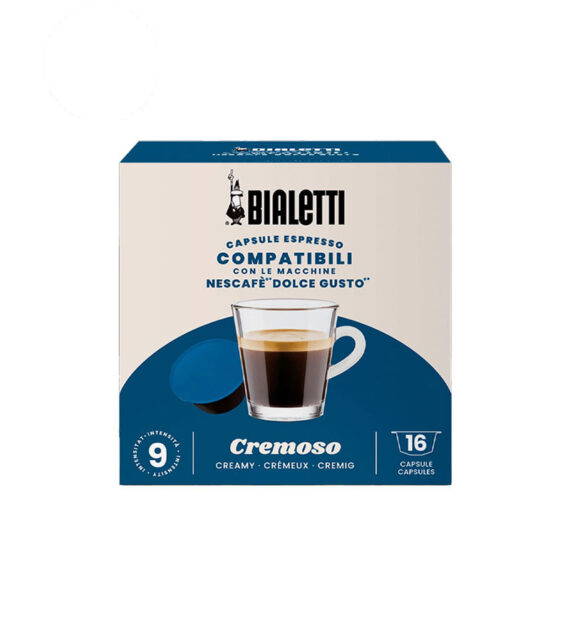 16 Capsule Bialetti Cremoso- Compatibile Dolce Gusto