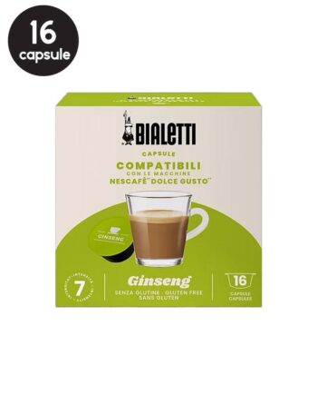 16 Capsule Bialetti Ginseng - Compatibile Dolce Gusto