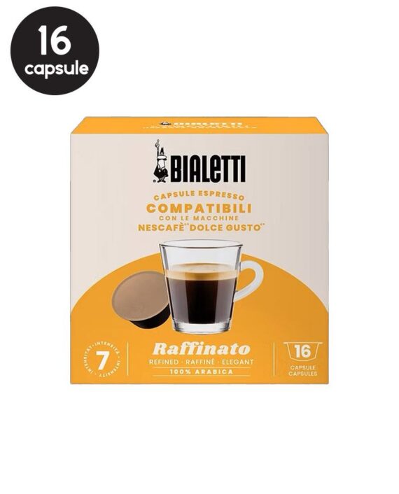 16 Capsule Bialetti Raffinato - Compatibile Dolce Gusto