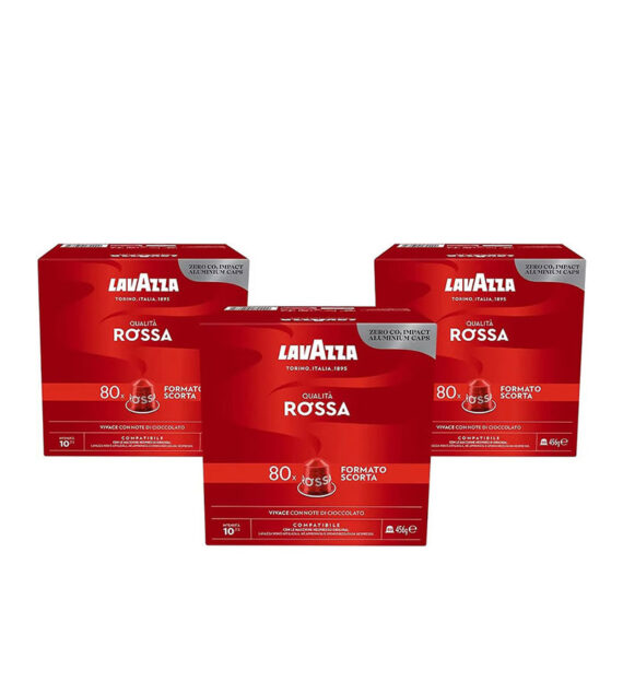 240 Capsule Aluminiu Lavazza Qualita Rossa – Compatibile Nespresso