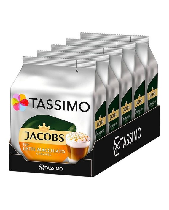 Latte Macchiato Caramel, 80 de capsule pentru Tassimo, 40 de băuturi