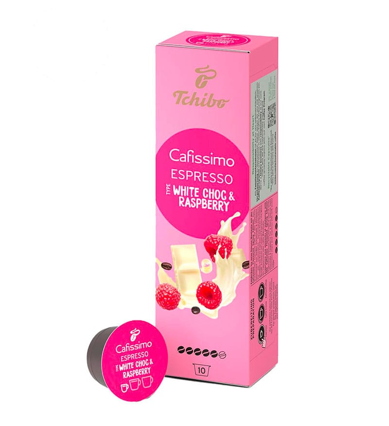 10 Capsule Tchibo Cafissimo Espresso White Choc & Raspberry 10 Capsule Tchibo Cafissimo Espresso White Choc & Raspberry