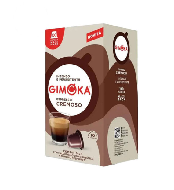 100 Capsule Gimoka Espresso Cremoso - Compatibile Nespresso