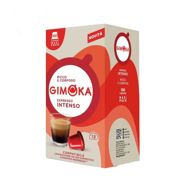 100 Capsule Gimoka Espresso Intenso - Compatibile Nespresso