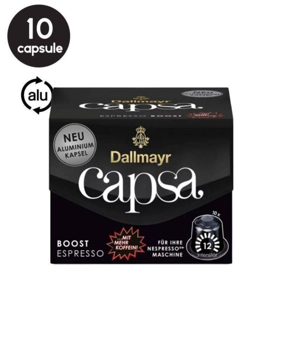10 Capsule Aluminiu Dallmayr Capsa Espresso Boost – Compatibile Nespresso