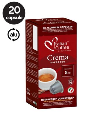 20 Capsule Italian Coffee Espresso Crema – Compatibile Nespresso 20 Capsule Italian Coffee Espresso Crema – Compatibile Nespresso