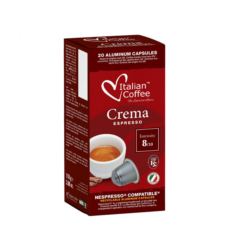 20 Capsule Italian Coffee Espresso Crema – Compatibile Nespresso 20 Capsule Italian Coffee Espresso Crema – Compatibile Nespresso