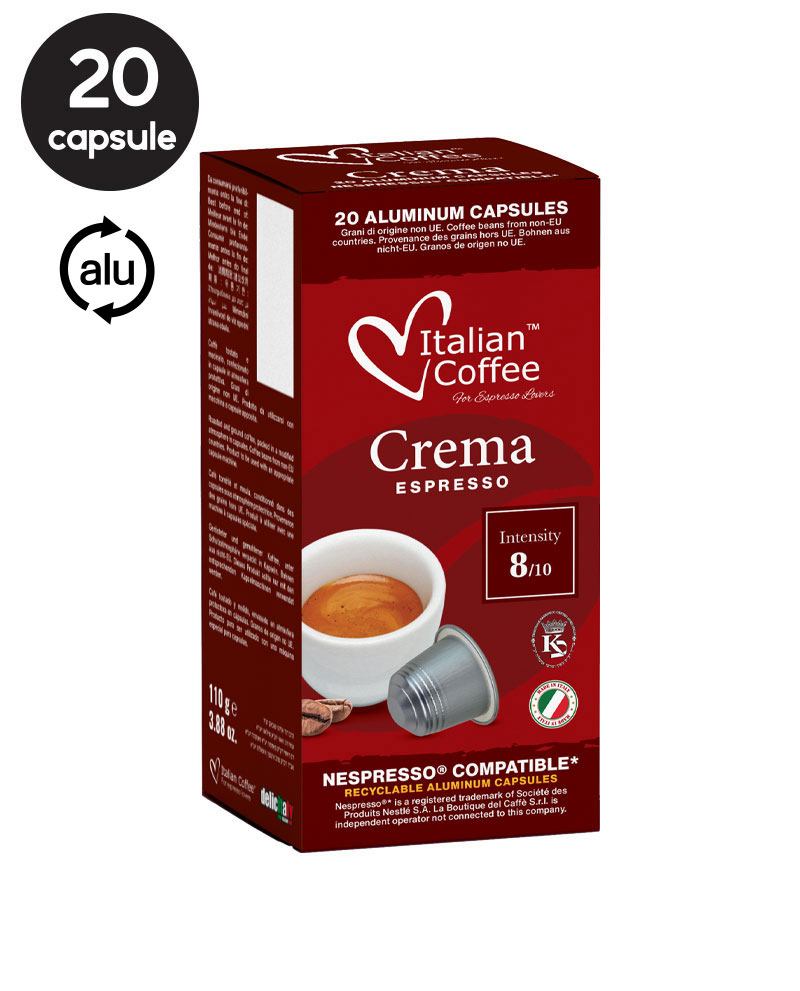 20 Capsule Italian Coffee Espresso Crema – Compatibile Nespresso 20 Capsule Italian Coffee Espresso Crema – Compatibile Nespresso