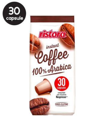 30 Capsule Ristora Cafea Instant 100% Arabica – Compatibile Nespresso