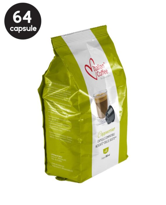 64 Capsule Italian Coffee Cappuccino - Compatibile Dolce Gusto