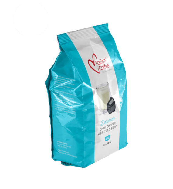 64 Capsule Italian Coffee Lapte - Compatibile Dolce Gusto