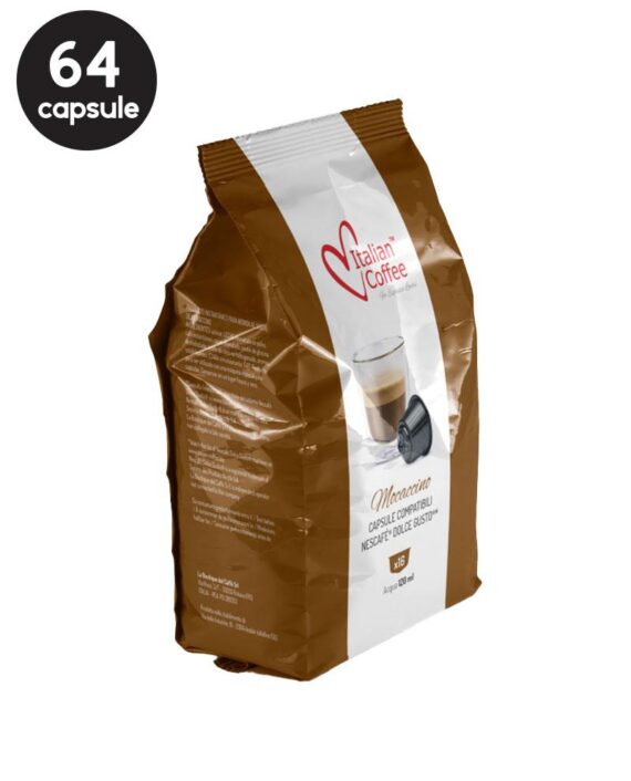 64 Capsule Italian Coffee Mocaccino - Compatibile Dolce Gusto