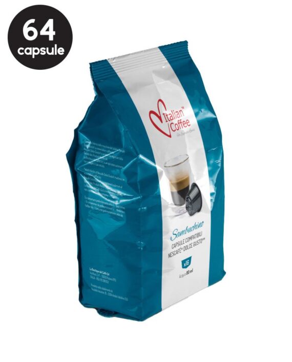 64 Capsule Italian Coffee Sambuca - Compatibile Dolce Gusto
