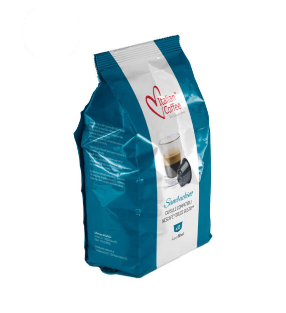 64 Capsule Italian Coffee Sambuca - Compatibile Dolce Gusto