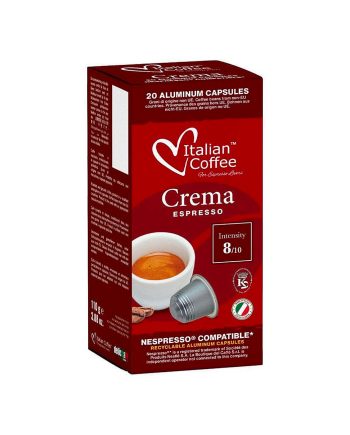 20 Capsule Italian Coffee Espresso Crema – Compatibile Nespresso – Kafferoma