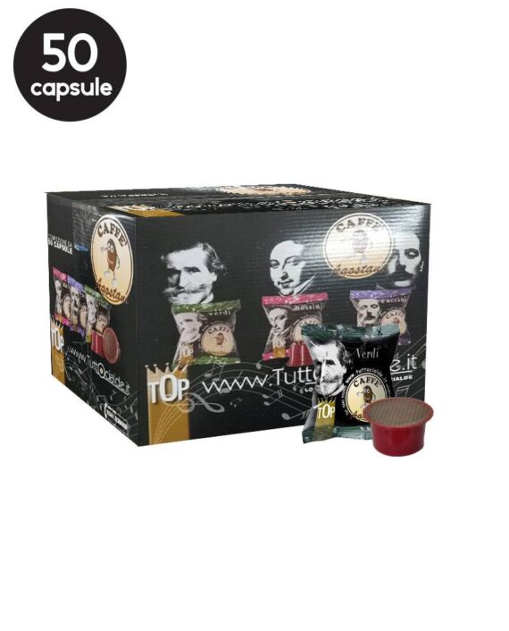 50 Capsule Agostani Top Verdi-Compatibile Lavazza Blue