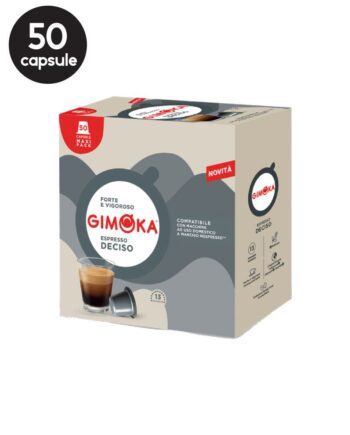 50 Capsule Gimoka Espresso Deciso - Compatibile Nespresso