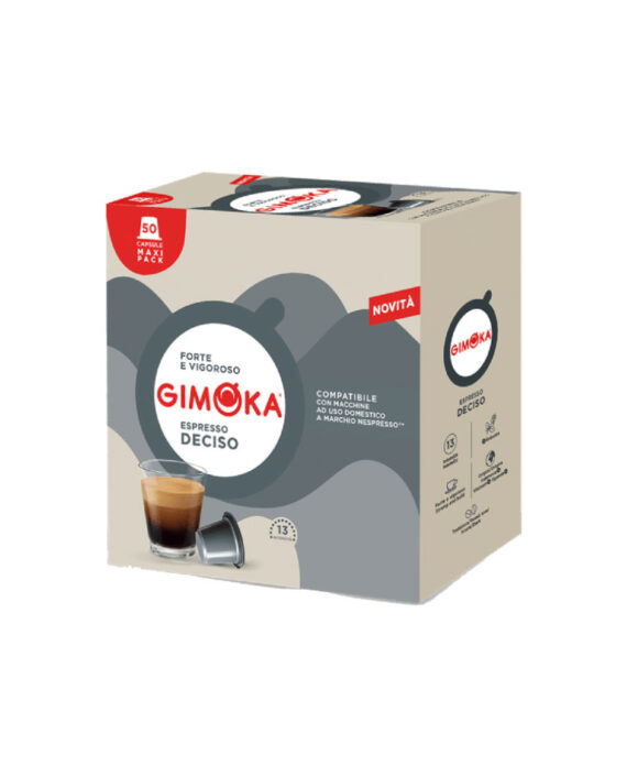 50 Capsule Gimoka Espresso Deciso - Compatibile Nespresso