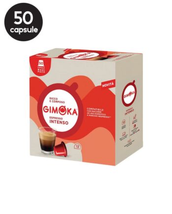 50 Capsule Gimoka Espresso Intenso - Compatibile Nespresso