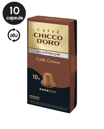 10 Capsule Aluminiu Chicco D'oro Caffe Creme - Compatibile Nespresso