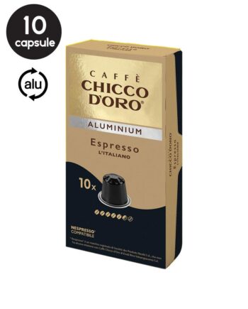 10 Capsule Aluminiu Chicco D'oro Espresso L'italiano - Compatibile Nespresso