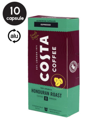 10 Capsule Aluminiu Costa Coffee Honduran Roast – Compatibile Nespresso