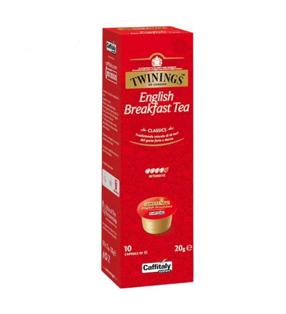10 Capsule Caffitaly Twinings English Breakfast Tea - Compatibile Cafissimo / Caffitaly / BeanZ