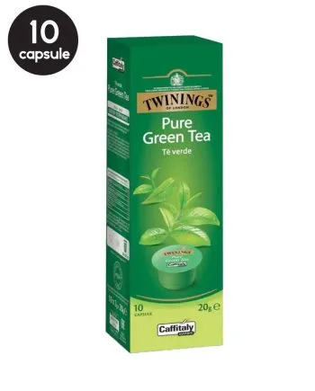 10 Capsule Caffitaly Twinings Pure Green Tea - Compatibile Cafissimo / Caffitaly / BeanZ
