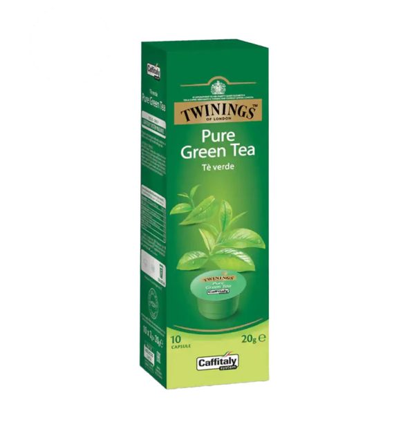 10 Capsule Caffitaly Twinings Pure Green Tea - Compatibile Cafissimo / Caffitaly / BeanZ