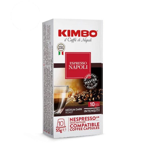 10 Capsule Kimbo Espresso Napoli - Compatibile Nespresso