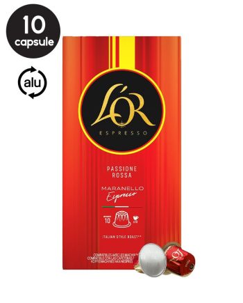 10 Capsule L'Or Passione Rossa Espresso Maranello – Compatibile Nespresso 10 Capsule L'Or Passione Rossa Espresso Maranello – Compatibile Nespresso