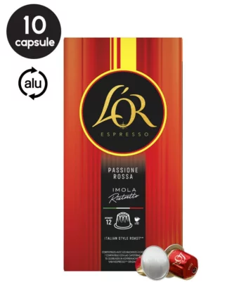 10 Capsule L'Or Passione Rossa Imola Ristretto – Compatibile Nespresso