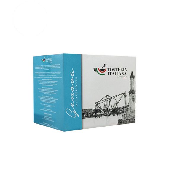100 Capsule Tosteria Italiana Genova Dek - Compatibile A Modo Mio