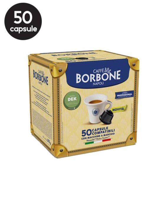 50 Capsule Borbone Dek- Compatibile Dolce Gusto