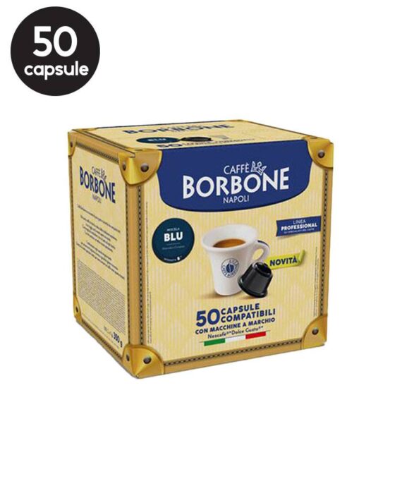50 Capsule Borbone Miscela Blu - Compatibile Dolce Gusto