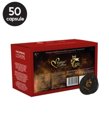 50 Capsule Italian Coffee Espresso Gola - Compatibile Lavazza Firma