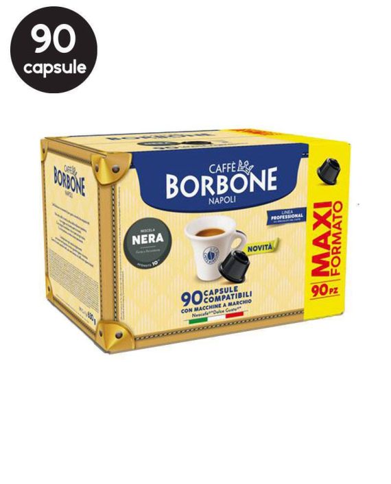 90 Capsule Borbone Miscela Nera - Compatibile Dolce Gusto