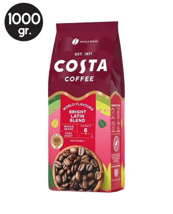 Cafea Boabe Costa Coffee Bright Latin Blend 1 kg