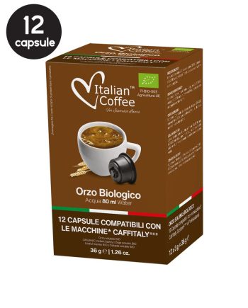 12 Capsule Italian Coffee Orzo – Compatibile Cafissimo / Caffitaly / BeanZ (Box) 12 Capsule Italian Coffee Orzo – Compatibile Cafissimo / Caffitaly / BeanZ (Box)