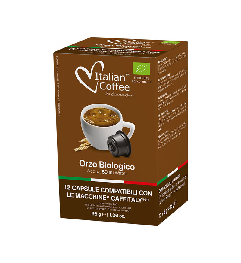 12 Capsule Italian Coffee Orzo – Compatibile Cafissimo / Caffitaly / BeanZ (Box) 12 Capsule Italian Coffee Orzo – Compatibile Cafissimo / Caffitaly / BeanZ (Box)