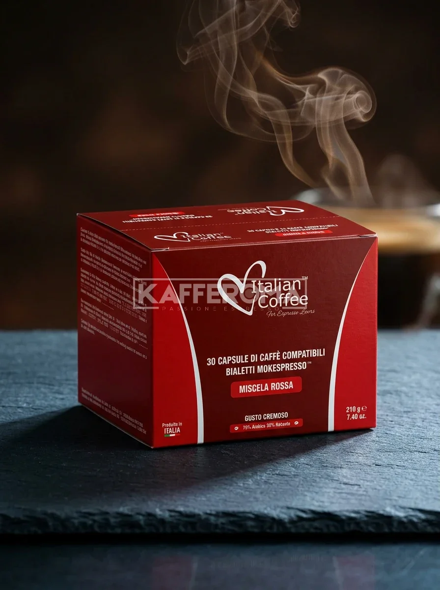 30 Capsule Italian Coffee Miscela Rossa - Compatibile Bialetti 30 Capsule Italian Coffee Miscela Rossa - Compatibile Bialetti