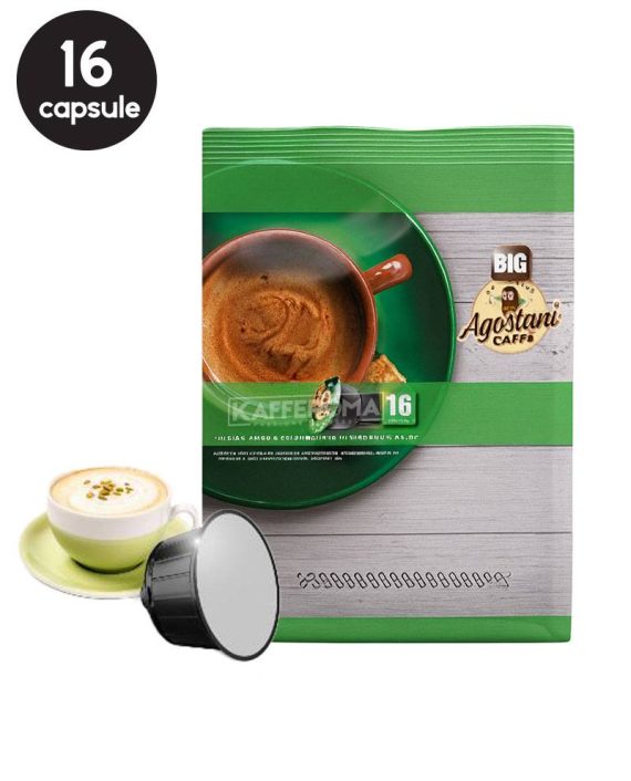 Capsule Agostani Cappuccino si Fistic - Compatibile Dolce Gusto