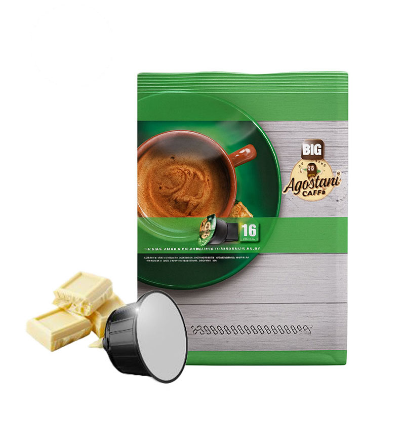 16 Capsule Agostani Ciocolata Alba - Compatibile Dolce Gusto 16 Capsule Agostani Ciocolata Alba - Compatibile Dolce Gusto